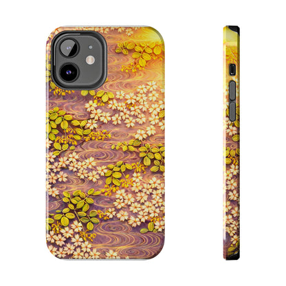 Sakura River Morning Light Phone Case – Japanese Chiyogami Inspired