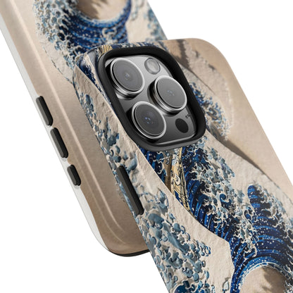 Great Wave 3D Embossed Tough Phone Case – Hokusai Japanese Art