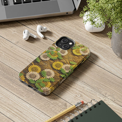 Japanese Dandelion Morning Glow Tough Phone Case | Kamisaka Sekka 1901 | Meiji Era Art