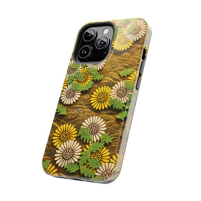 Japanese Dandelion Morning Glow Tough Phone Case | Kamisaka Sekka 1901 | Meiji Era Art