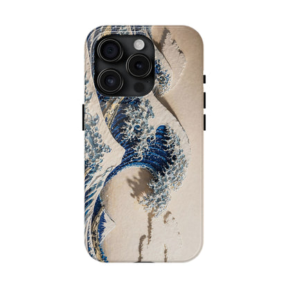 Great Wave 3D Embossed Tough Phone Case – Hokusai Japanese Art