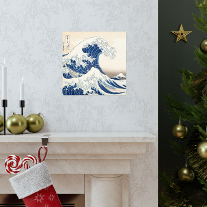 Hokusai Wave Matte Poster — The Great Wave Off Kanagawa Horizontal Print