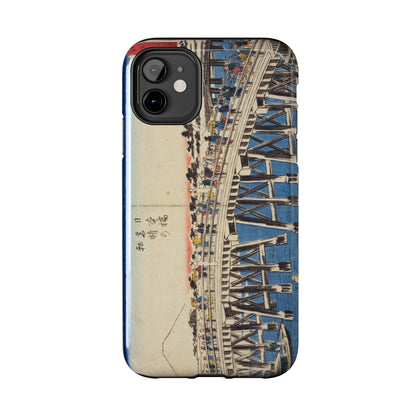 浮世絵ブリッジ・ミニマルスマホケース Ukiyo-e Bridge Minimalist Phone Case